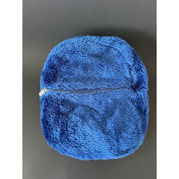 Vintage 90s United Colors of Benetton Blue Fuzzy Backpack - Rare main image 7